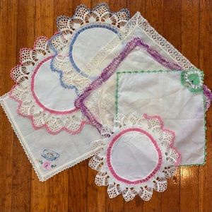 Vintage cottagecore hanker-chief set